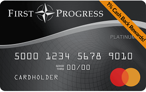 First Progress Platinum Select Mastercard<sup>®</sup> Secured Credit Card 